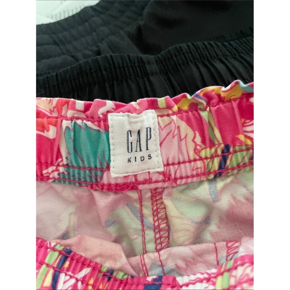 Gap Kids Athletic Works Shorts Bundle Cotton Polyester Floral Black Size S 6-7 - Picture 5 of 10